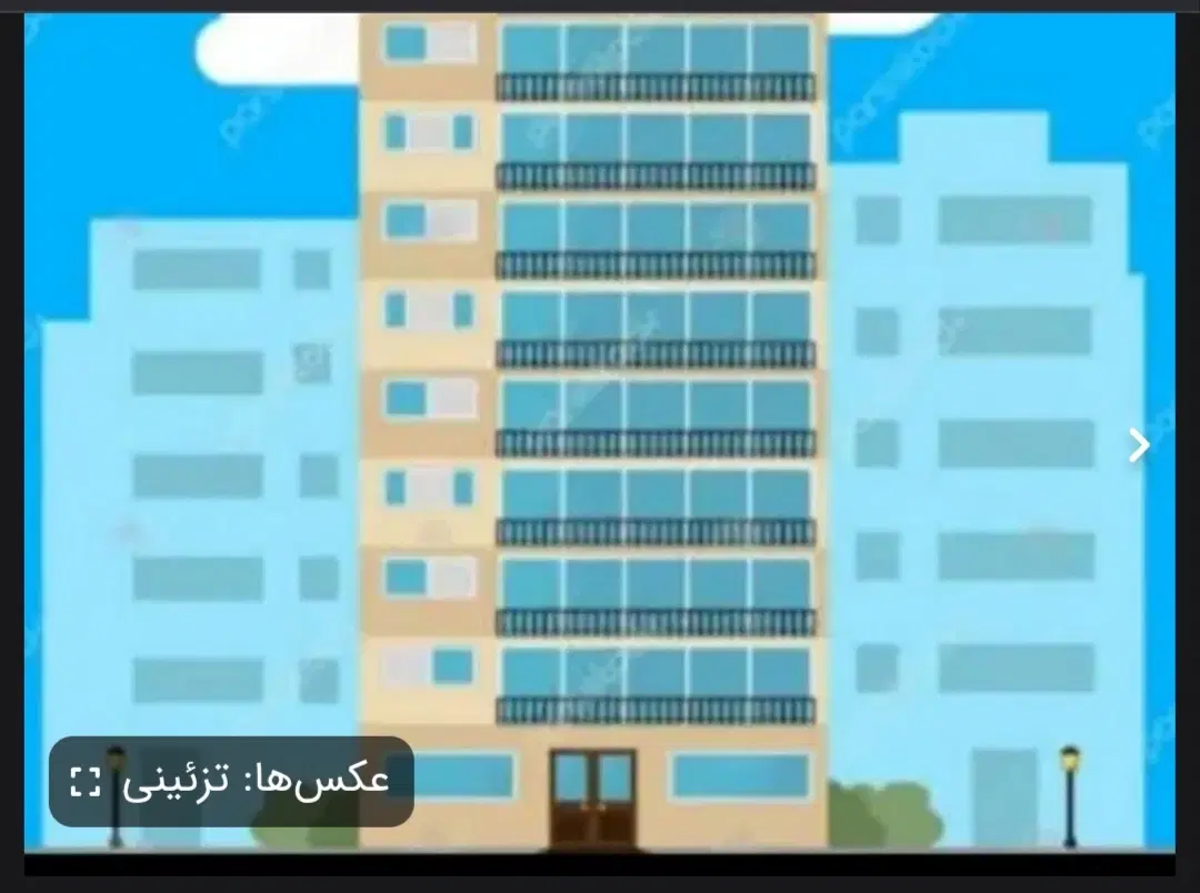 اپارتمان تک خواب ۵۸ متری هسا c1 بلوک یاس