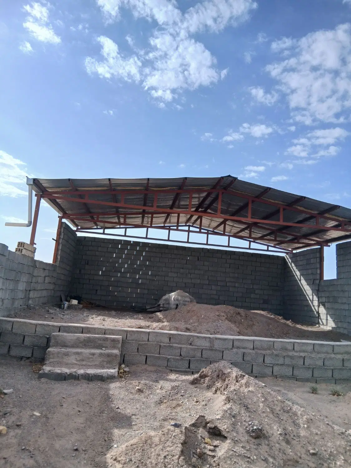 زمین خونه باغ نیمه ساز دهسراج