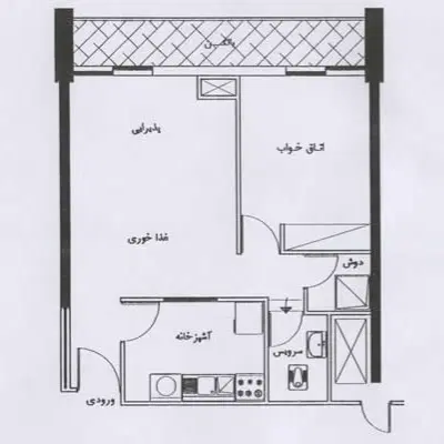 اکباتان * فاز ۲ * ۱ خوابه * لوکس