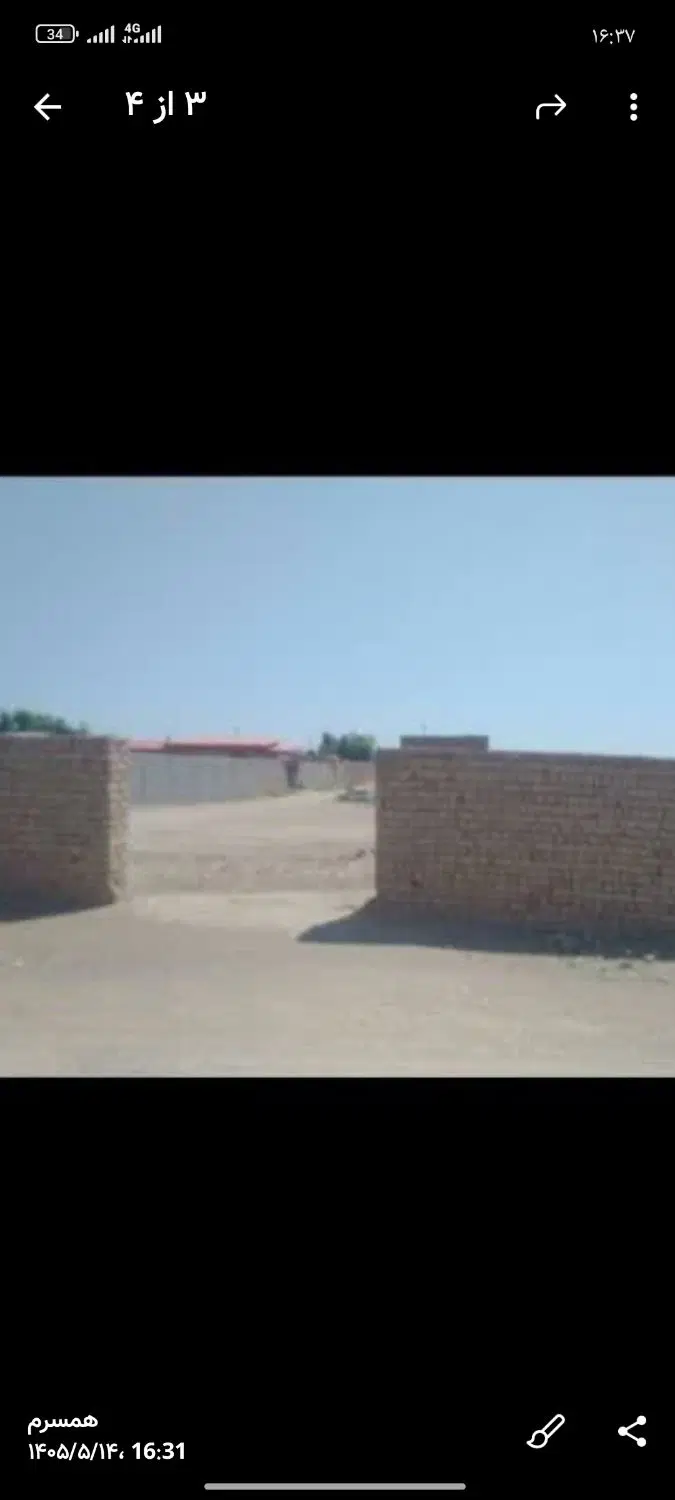 زمین مسکونی قابل ساخت