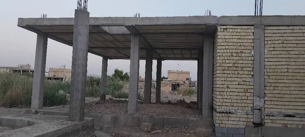 زمین آماده برای ساخت و ساز پایکوبی شده برای ۲ طبقه